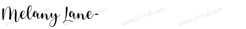 Melany Lane字体转换